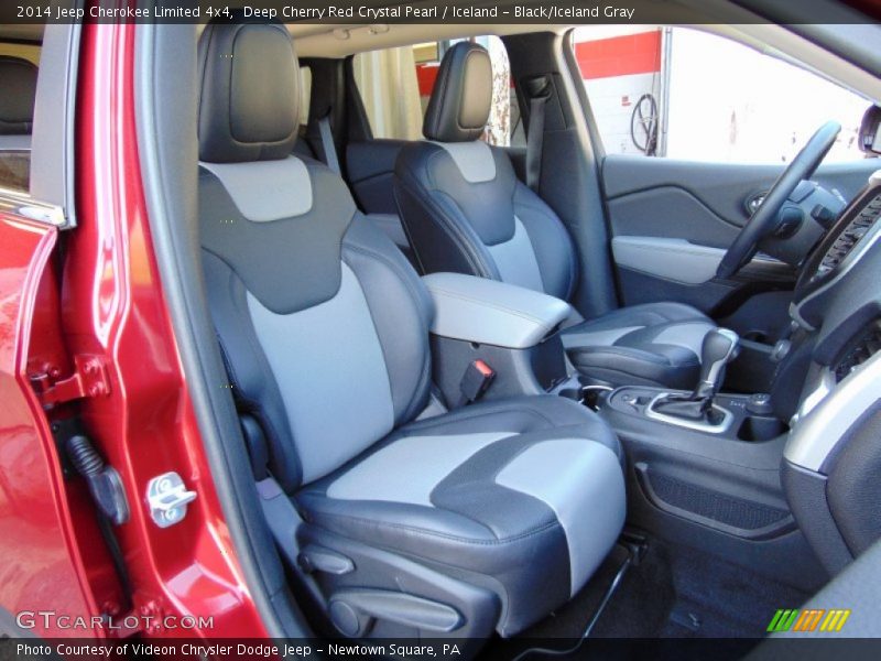 Deep Cherry Red Crystal Pearl / Iceland - Black/Iceland Gray 2014 Jeep Cherokee Limited 4x4