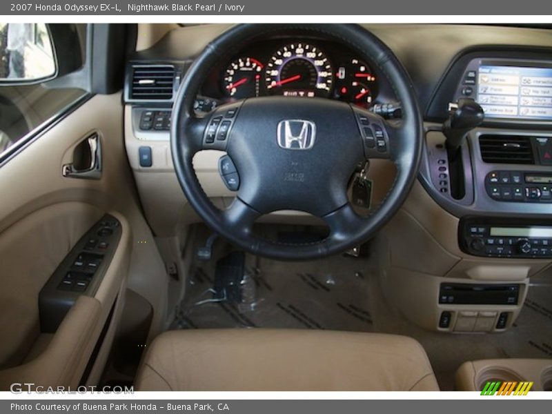 Nighthawk Black Pearl / Ivory 2007 Honda Odyssey EX-L