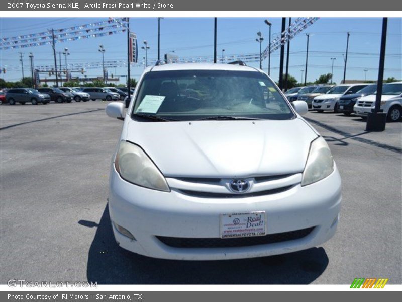 Arctic Frost Pearl White / Stone 2007 Toyota Sienna XLE