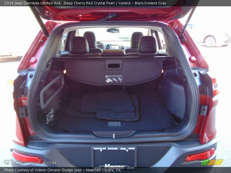 Deep Cherry Red Crystal Pearl / Iceland - Black/Iceland Gray 2014 Jeep Cherokee Limited 4x4