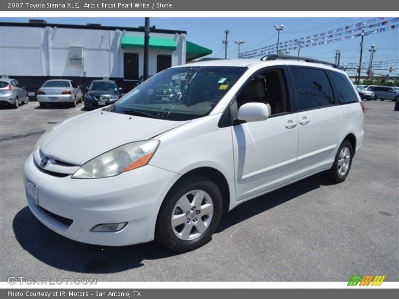 Arctic Frost Pearl White / Stone 2007 Toyota Sienna XLE