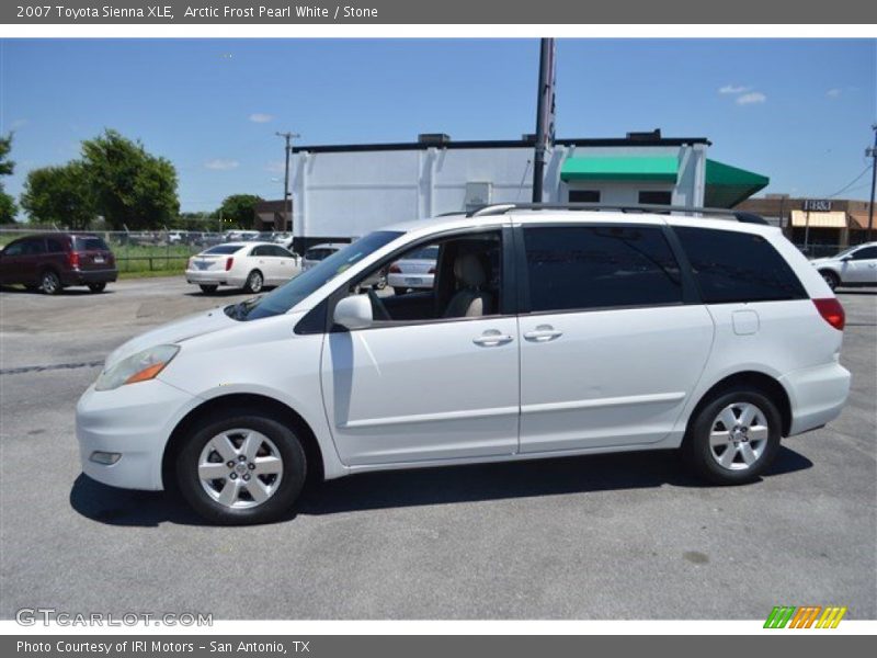 Arctic Frost Pearl White / Stone 2007 Toyota Sienna XLE