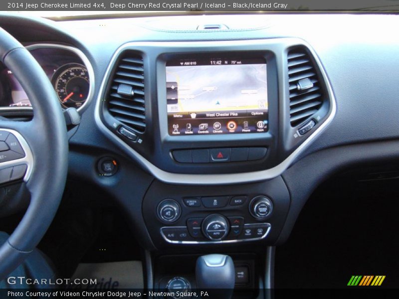 Deep Cherry Red Crystal Pearl / Iceland - Black/Iceland Gray 2014 Jeep Cherokee Limited 4x4