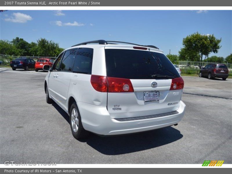 Arctic Frost Pearl White / Stone 2007 Toyota Sienna XLE