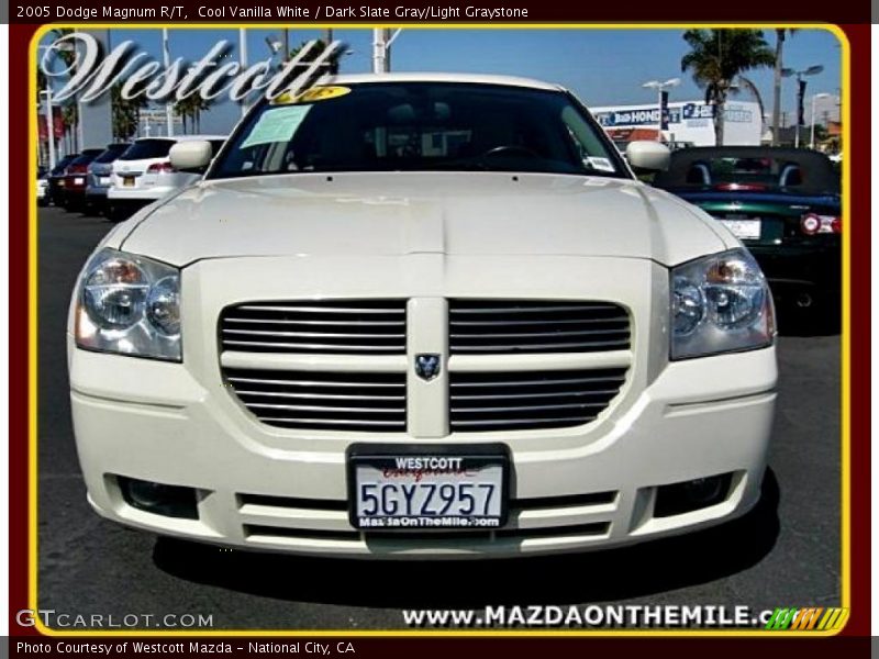 Cool Vanilla White / Dark Slate Gray/Light Graystone 2005 Dodge Magnum R/T