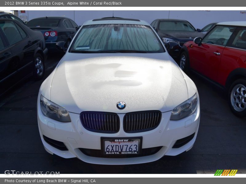 Alpine White / Coral Red/Black 2012 BMW 3 Series 335is Coupe