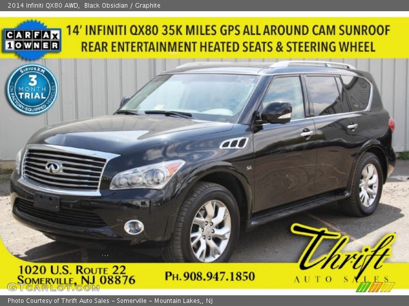 Black Obsidian / Graphite 2014 Infiniti QX80 AWD