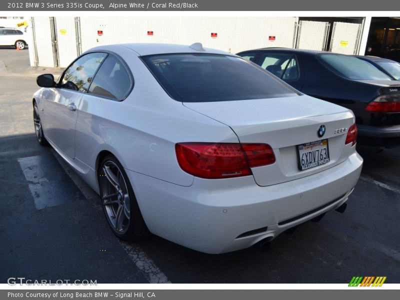 Alpine White / Coral Red/Black 2012 BMW 3 Series 335is Coupe