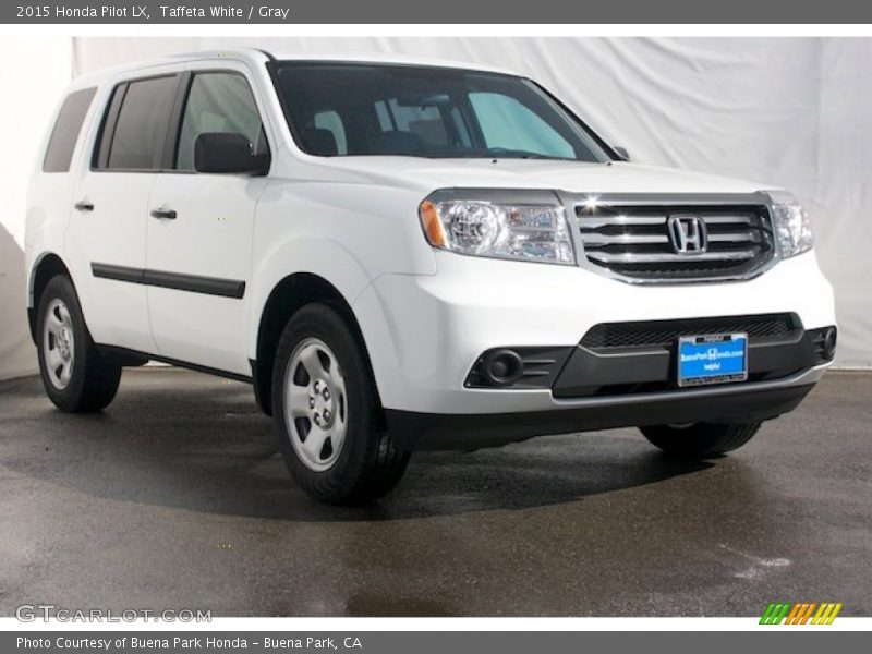 Taffeta White / Gray 2015 Honda Pilot LX