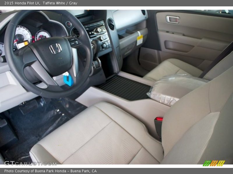 Taffeta White / Gray 2015 Honda Pilot LX