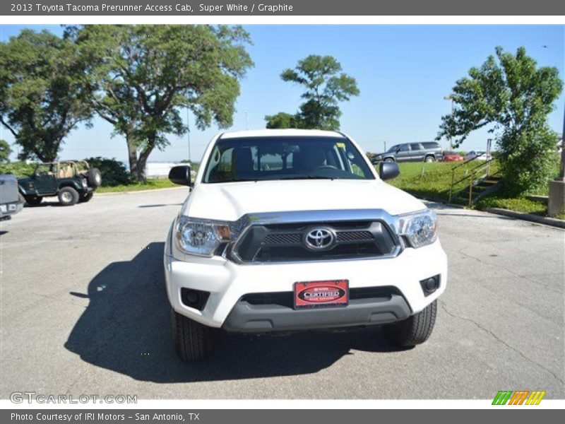 Super White / Graphite 2013 Toyota Tacoma Prerunner Access Cab