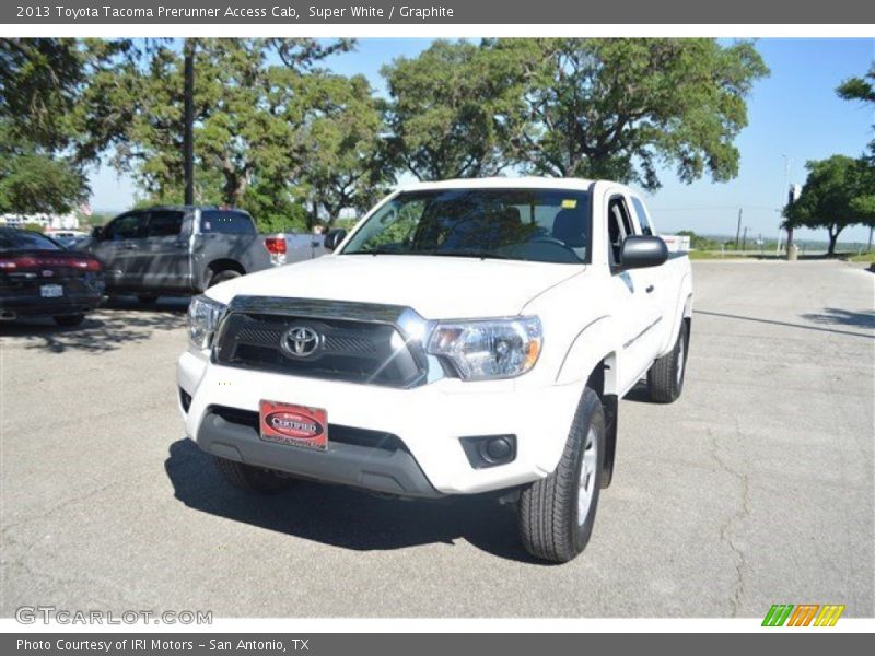 Super White / Graphite 2013 Toyota Tacoma Prerunner Access Cab