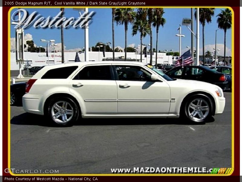 Cool Vanilla White / Dark Slate Gray/Light Graystone 2005 Dodge Magnum R/T