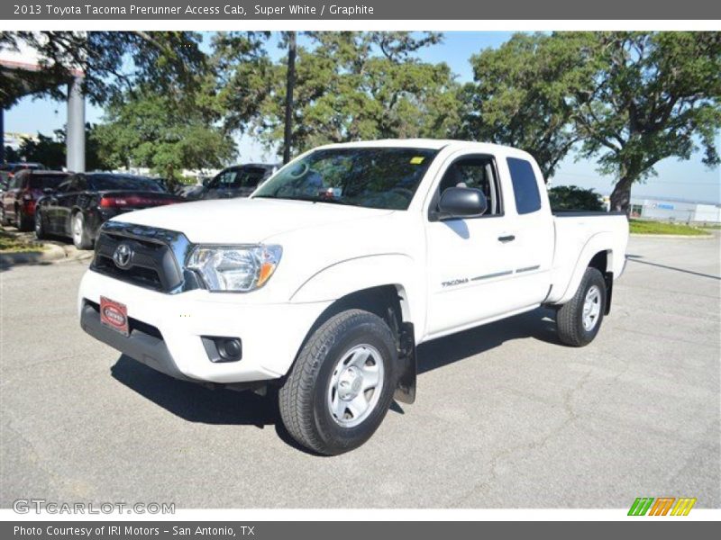 Super White / Graphite 2013 Toyota Tacoma Prerunner Access Cab