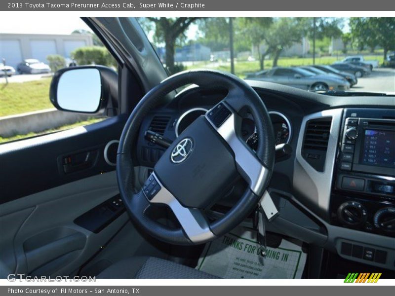 Super White / Graphite 2013 Toyota Tacoma Prerunner Access Cab