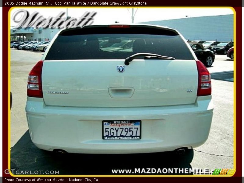 Cool Vanilla White / Dark Slate Gray/Light Graystone 2005 Dodge Magnum R/T