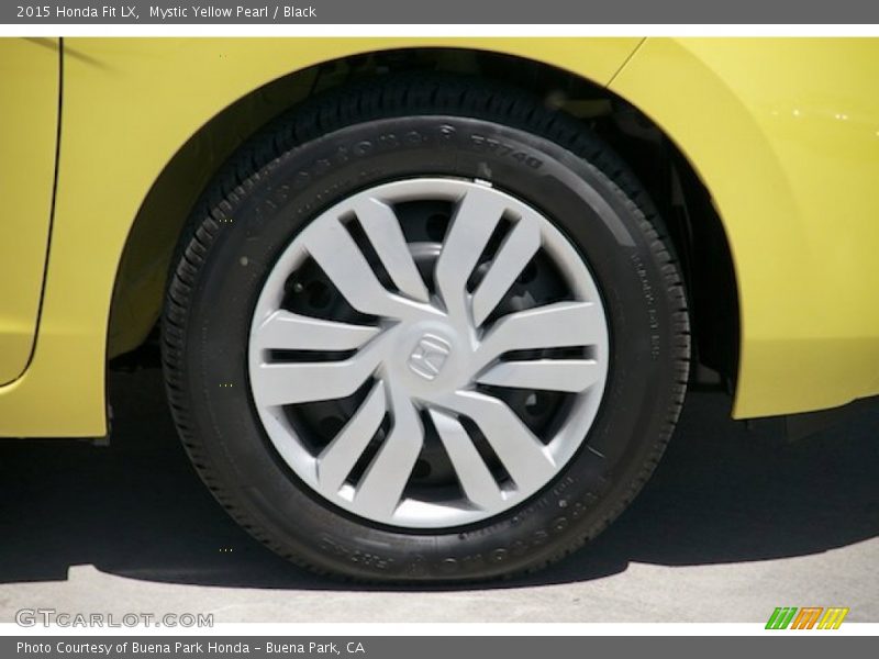 Mystic Yellow Pearl / Black 2015 Honda Fit LX