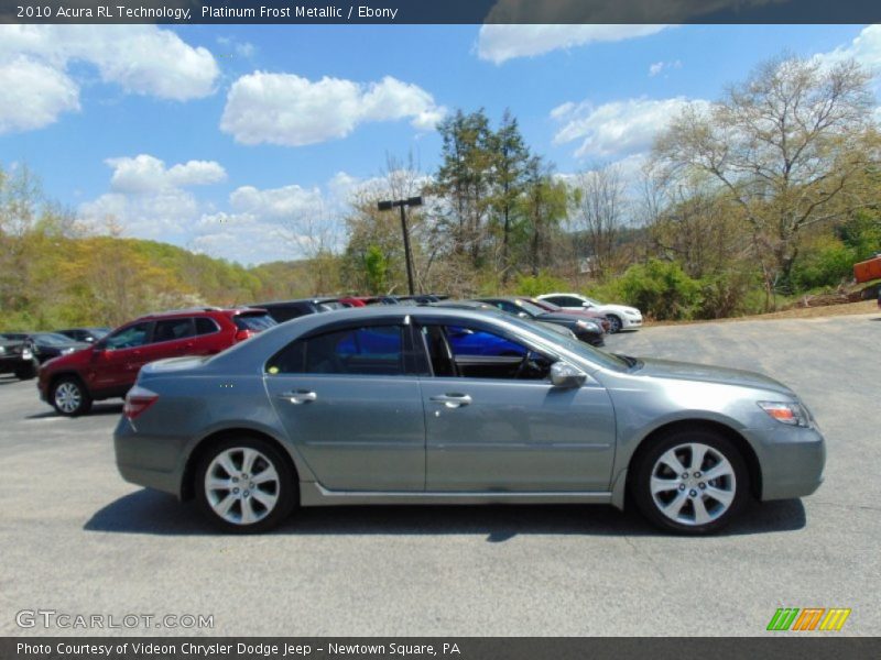 Platinum Frost Metallic / Ebony 2010 Acura RL Technology