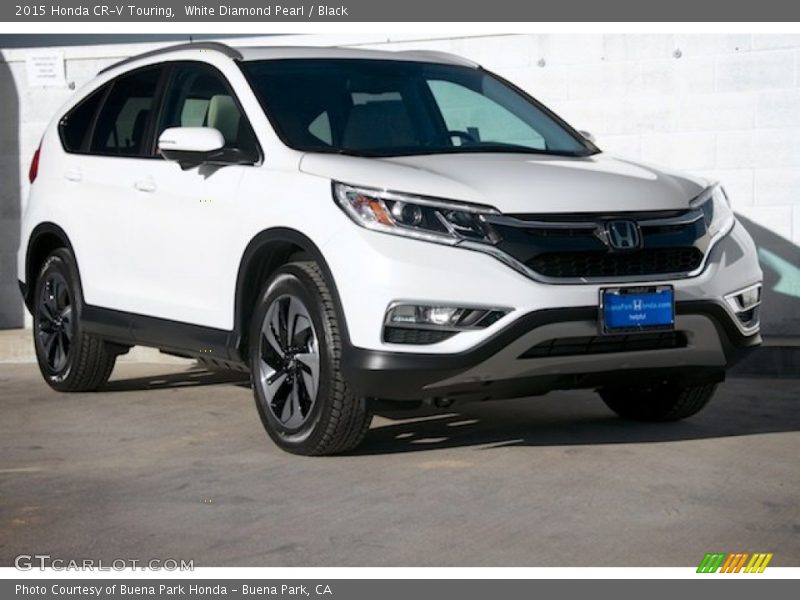 White Diamond Pearl / Black 2015 Honda CR-V Touring