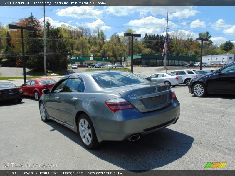 Platinum Frost Metallic / Ebony 2010 Acura RL Technology
