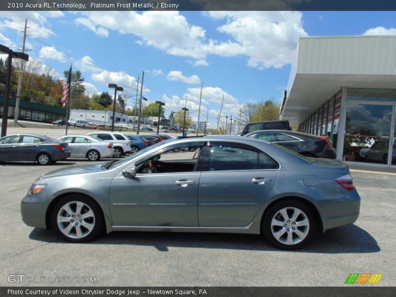 Platinum Frost Metallic / Ebony 2010 Acura RL Technology