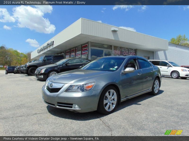 Platinum Frost Metallic / Ebony 2010 Acura RL Technology