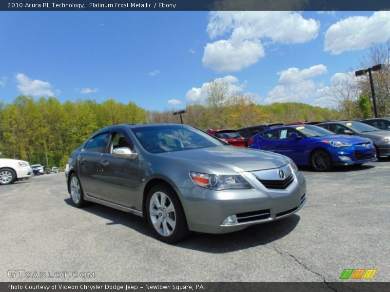 Platinum Frost Metallic / Ebony 2010 Acura RL Technology