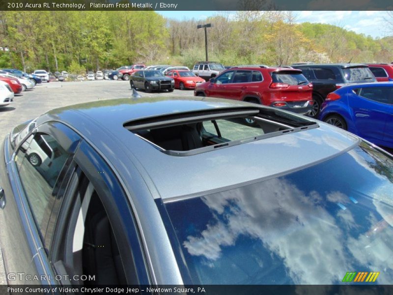 Platinum Frost Metallic / Ebony 2010 Acura RL Technology