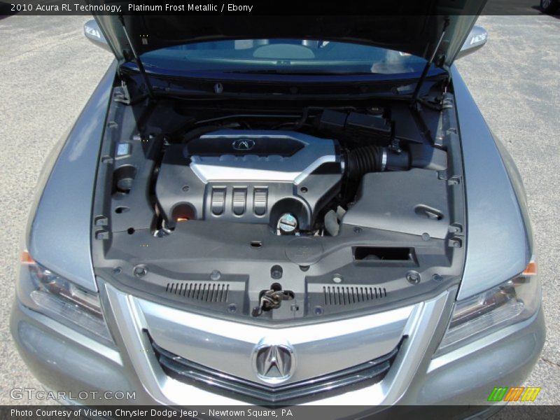 Platinum Frost Metallic / Ebony 2010 Acura RL Technology