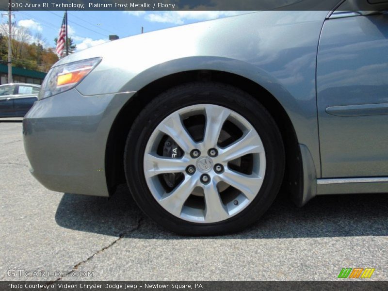 Platinum Frost Metallic / Ebony 2010 Acura RL Technology