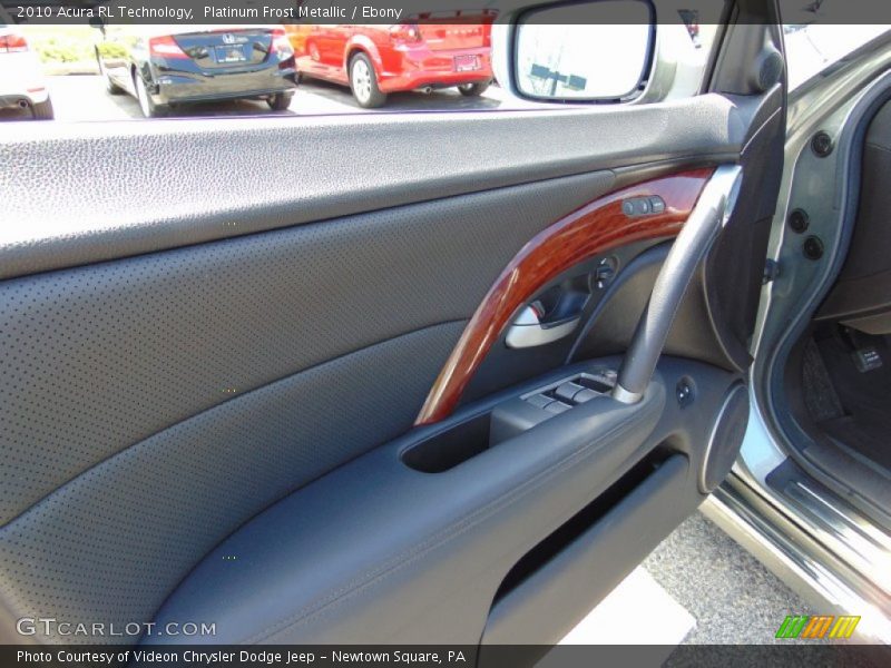 Platinum Frost Metallic / Ebony 2010 Acura RL Technology