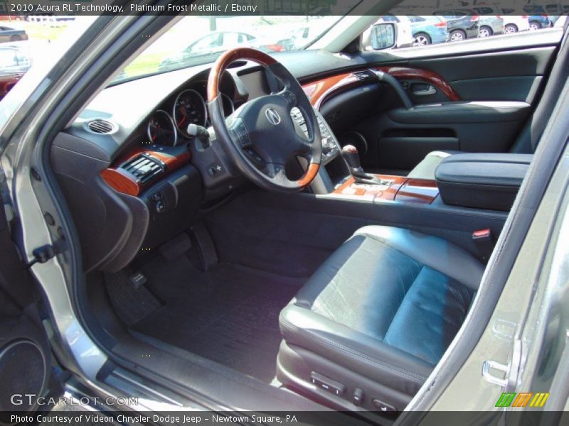 Platinum Frost Metallic / Ebony 2010 Acura RL Technology