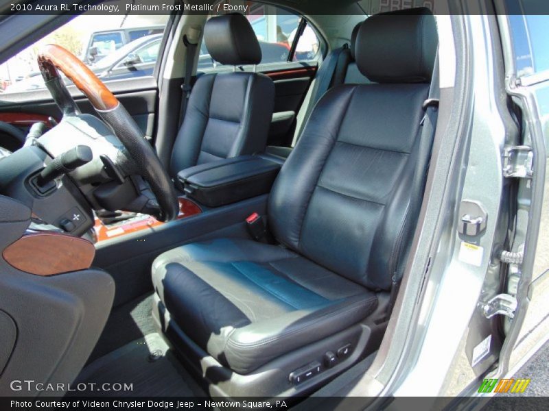 Platinum Frost Metallic / Ebony 2010 Acura RL Technology