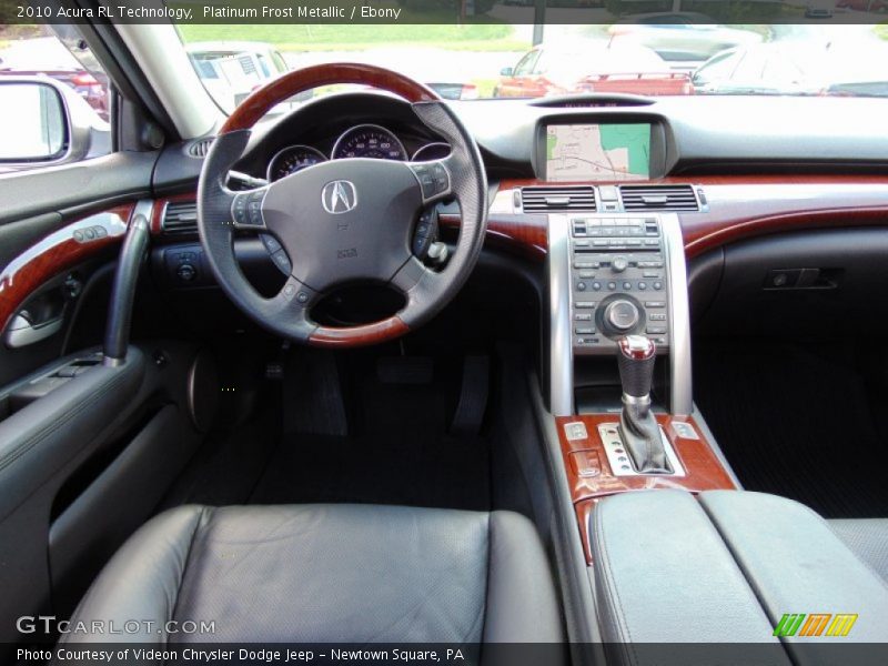 Platinum Frost Metallic / Ebony 2010 Acura RL Technology