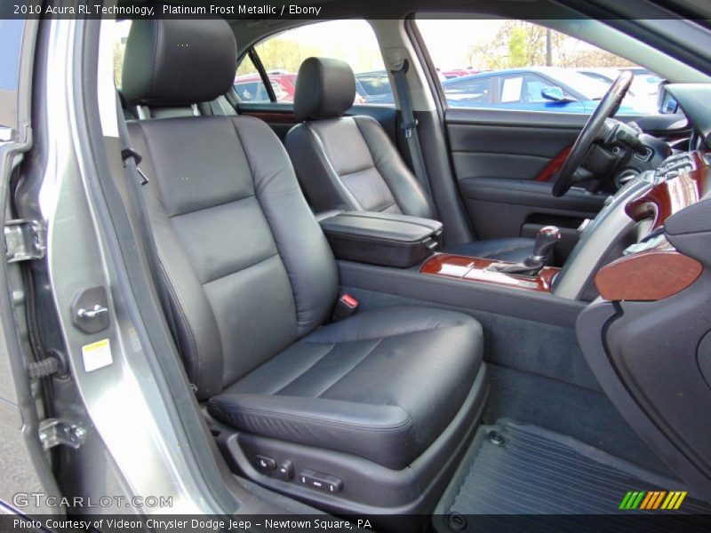 Platinum Frost Metallic / Ebony 2010 Acura RL Technology