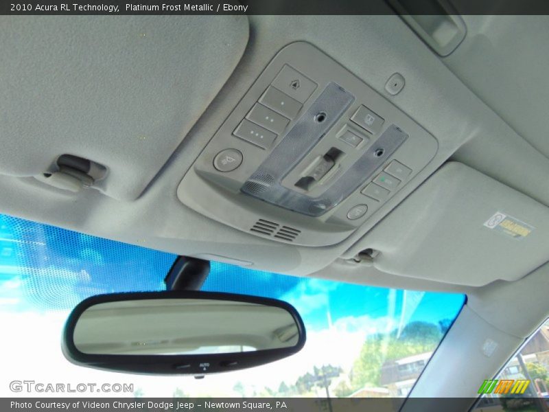 Platinum Frost Metallic / Ebony 2010 Acura RL Technology