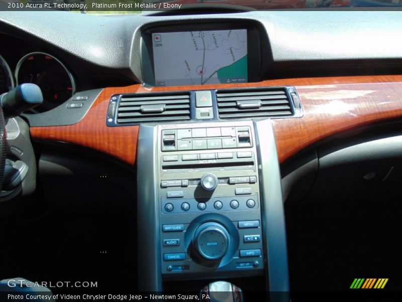 Platinum Frost Metallic / Ebony 2010 Acura RL Technology