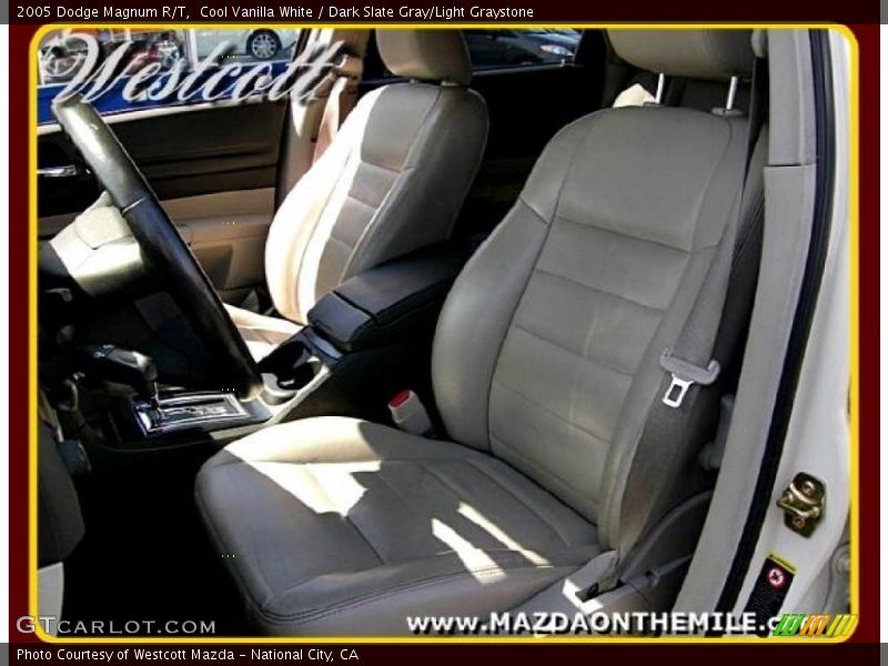Cool Vanilla White / Dark Slate Gray/Light Graystone 2005 Dodge Magnum R/T