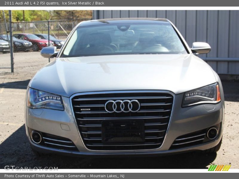 Ice Silver Metallic / Black 2011 Audi A8 L 4.2 FSI quattro