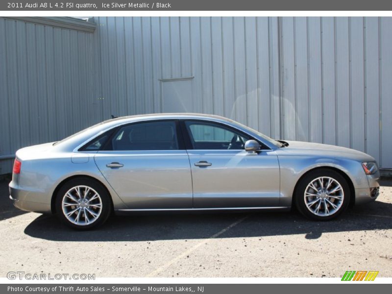 Ice Silver Metallic / Black 2011 Audi A8 L 4.2 FSI quattro