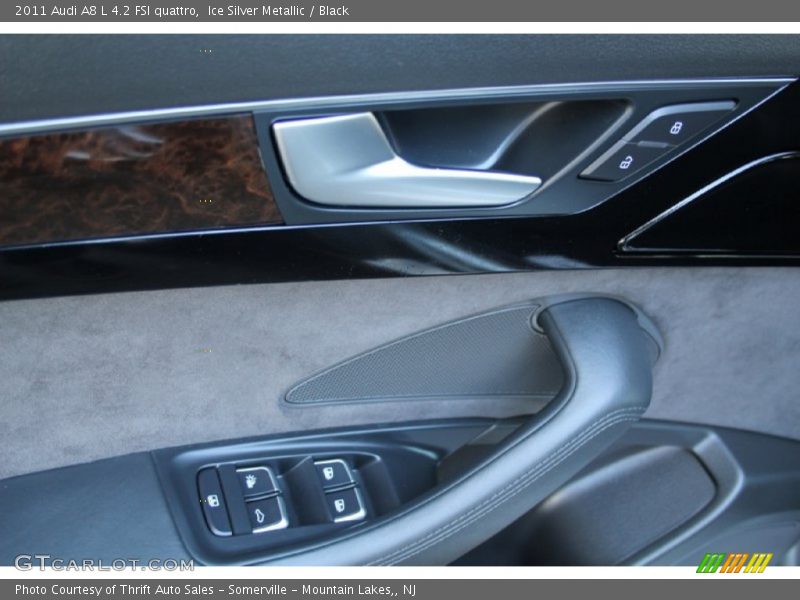 Ice Silver Metallic / Black 2011 Audi A8 L 4.2 FSI quattro