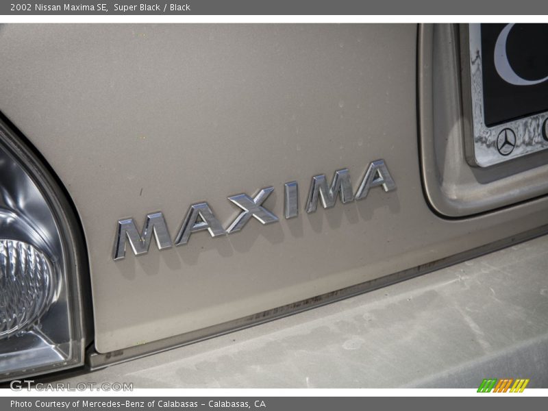 Super Black / Black 2002 Nissan Maxima SE