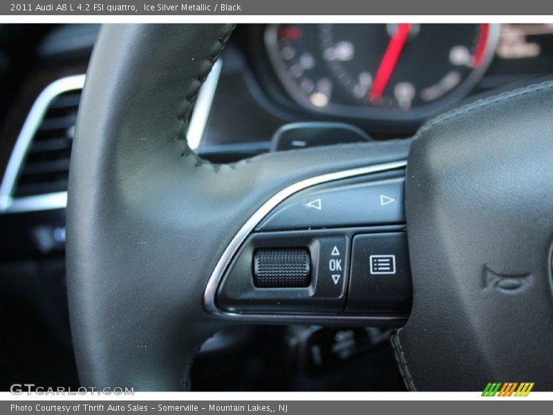 Ice Silver Metallic / Black 2011 Audi A8 L 4.2 FSI quattro