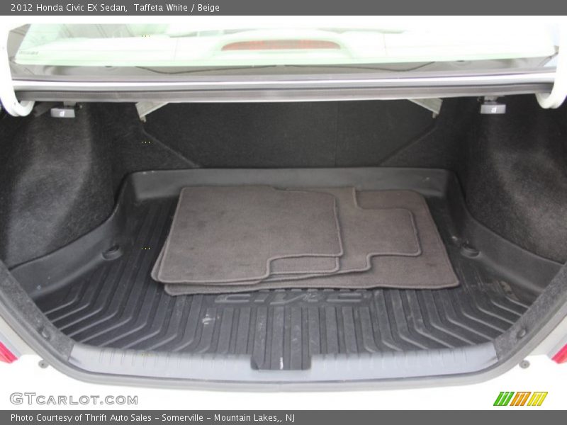 Taffeta White / Beige 2012 Honda Civic EX Sedan