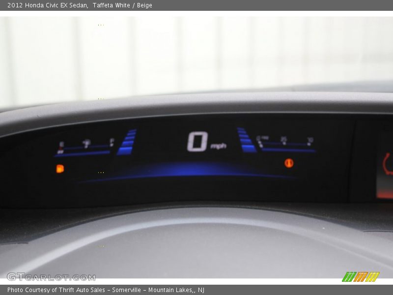 Taffeta White / Beige 2012 Honda Civic EX Sedan
