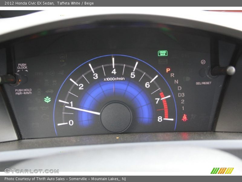 Taffeta White / Beige 2012 Honda Civic EX Sedan