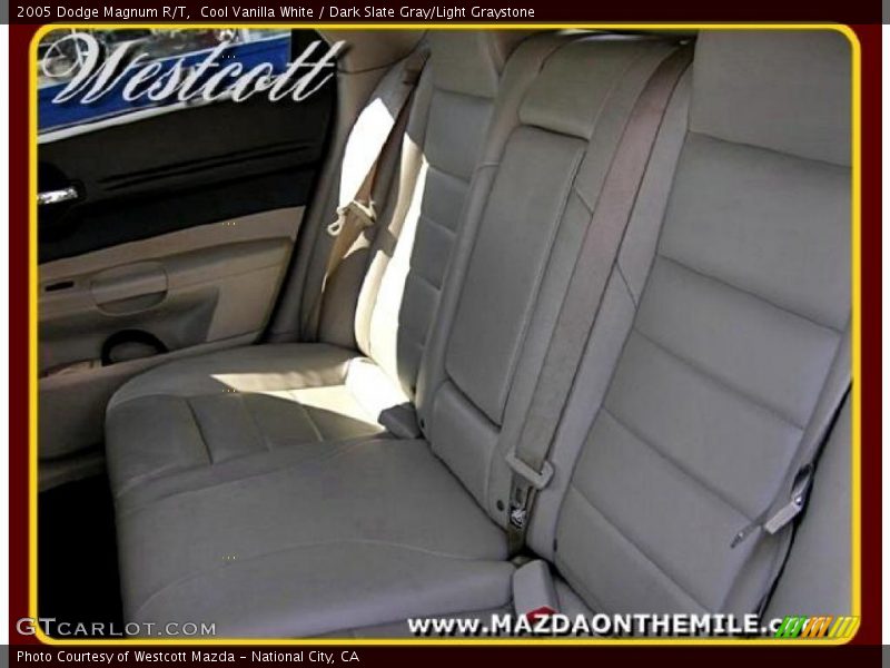 Cool Vanilla White / Dark Slate Gray/Light Graystone 2005 Dodge Magnum R/T