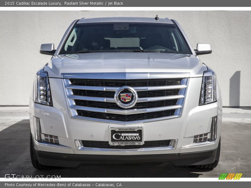 Radiant Silver Metallic / Jet Black 2015 Cadillac Escalade Luxury