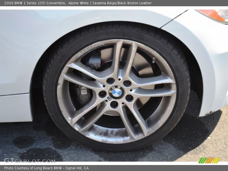 Alpine White / Savanna Beige/Black Boston Leather 2009 BMW 1 Series 135i Convertible