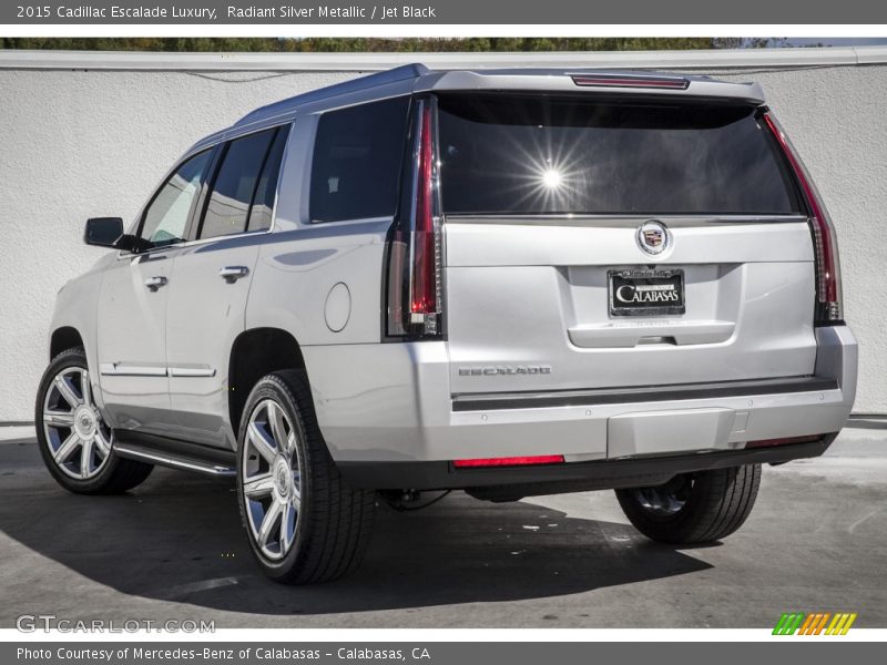Radiant Silver Metallic / Jet Black 2015 Cadillac Escalade Luxury